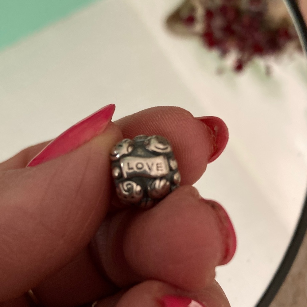 Pandora Retired “Love & Family” bead 925 sterling silver ALE Retired. - Picture 2 of 4